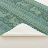 アールデコ新しいドッグ自然動物パターン シェルパブランケット (3/4)