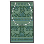 アールデコ新しいドッグ自然動物パターン スモールペーパーバッグ (裏面)