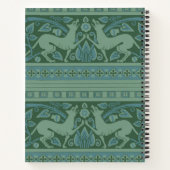 アールデコ新しいドッグ自然動物パターン ノートブック (裏面)