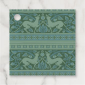 アールデコ新しいドッグ自然動物パターン フェイバータグ (正面)