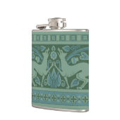 アールデコ新しいドッグ自然動物パターン フラスク (左)