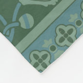 アールデコ新しいドッグ自然動物パターン フリースブランケット (角)