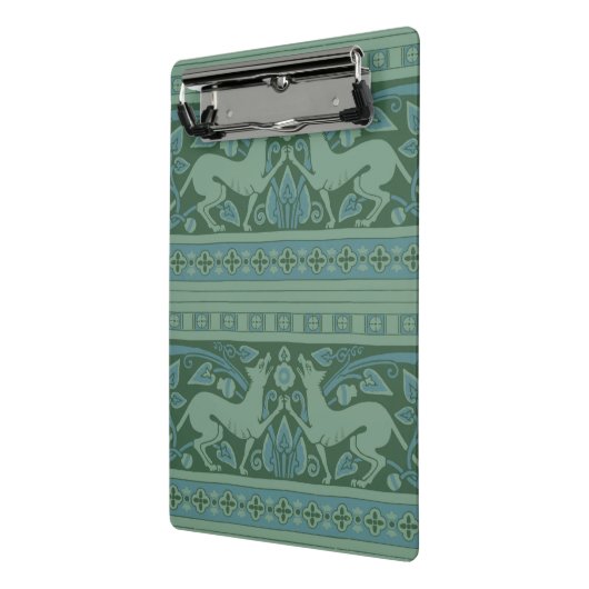 アールデコ新しいドッグ自然動物パターン ミニクリップボード (アングル2)