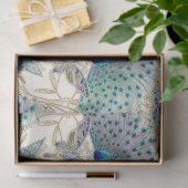 アールデコ新しいピーコックバタフライ金ゴールドデクページ 薄葉紙 (ギフト)