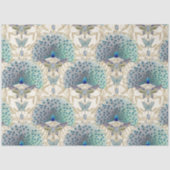 アールデコ新しいピーコックバタフライ金ゴールドデクページ 薄葉紙 (正面)