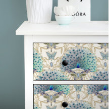 アールデコ新しいピーコックバタフライ金ゴールドデクページ