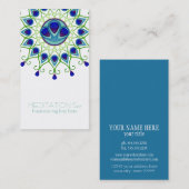 アールデコ新しいピーコックフェザーモダンビジネス 名刺 (正面/裏面)