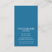 アールデコ新しいピーコックフェザーモダンビジネス 名刺 (裏面)