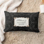 アールデコ新しいレースn金ゴールドルックパーソナライズされた ランバークッション (ブランケット)