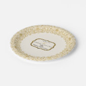 アールデコ新しい50結婚周年パーティー ペーパープレート (アングル)