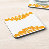 アールデコ日が差すことインゴールデンイエロー コースター (左側)