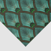 アールデコ日が差すことファン(メタリックグリーン) 薄葉紙 (詳細)