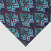 アールデコ日が差すことファン(メタリックブルー) 薄葉紙 (詳細)