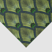 アールデコ日が差すことファン（金属石灰グリーン） 薄葉紙 (詳細)