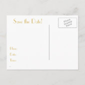 アールデコ日付カードの保存 案内ポストカード (裏面)