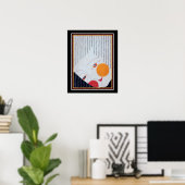 アールデコ日本のシアターマスクプリントca. 1928 ポスター (ホームオフィス)