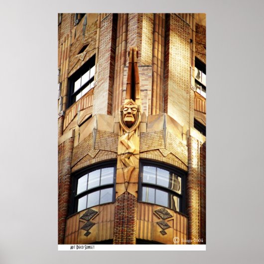 アールデコ日没 ポスター (正面)