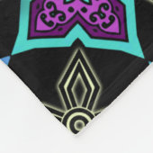 アールデコ星花パーソナライズされた(S) フリースブランケット (角)