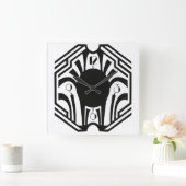 アールデコ時計 スクエア壁時計 (ホーム)