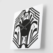 アールデコ時計 スクエア壁時計 (傾斜)