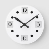 アールデコ時計 ラウンド壁時計 (正面)