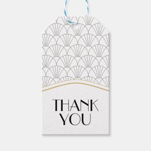 アールデコ有難ラベル/歓迎バッグ ギフトタグ (正面)