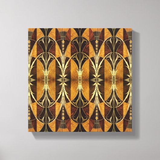 アールデコ木材 キャンバスプリント (正面)