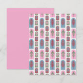 アールデコ木 ノートカード (正面/裏面)