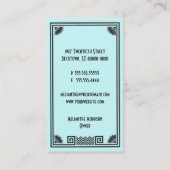 アールデコ枠名刺 名刺 (裏面)