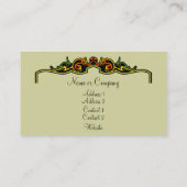 アールデコ枠 名刺 (裏面)