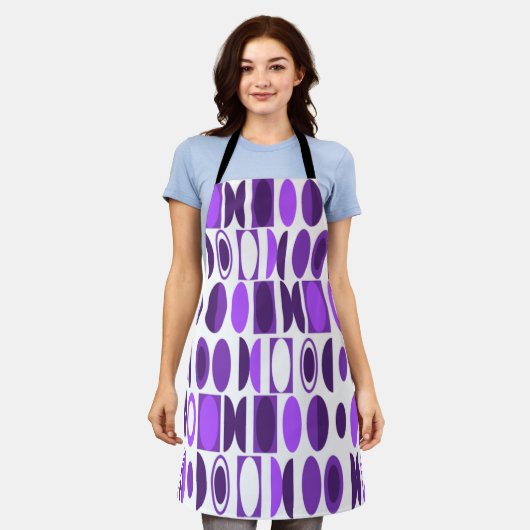 アールデコ楕円 エプロン (着用した状態)