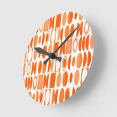 アールデコ楕円 ラウンド壁時計 (傾斜)