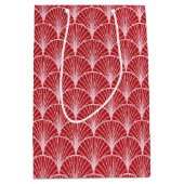 アールデコ模様クリスマス ミディアムペーパーバッグ (正面)