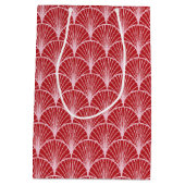 アールデコ模様クリスマス ミディアムペーパーバッグ (裏面)