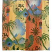 アールデコ模様シャワーカーテン シャワーカーテン (正面)