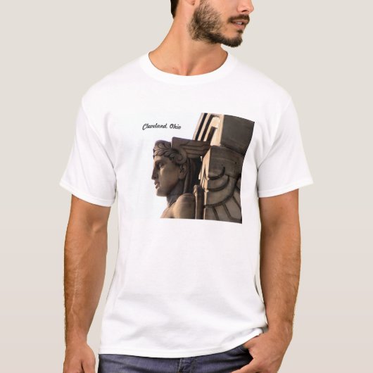 アールデコ橋クリーブランド、オハイオ州のTシャツ Tシャツ (正面)