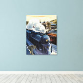 アールデコ機関車ボルチモアとオハイオ キャンバスプリント (インサイチュ (ウッドフロア))