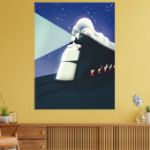 アールデコ機関車 キャンバスプリント (インサイチュ (リビング))