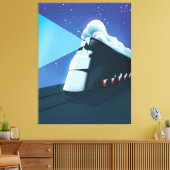 アールデコ機関車 キャンバスプリント (インサイチュ (リビング))