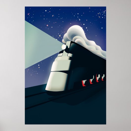 アールデコ機関車 ポスター (正面)