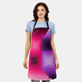 アールデコ正方形 エプロン (着用した状態)