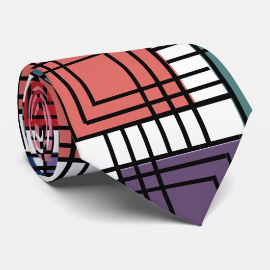 アールデコ正方形 ネクタイ (ロール)