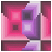 アールデコ正方形 ファブリック (クローズアップ)