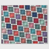 アールデコ正方形 ラッピングペーパー (フラット)