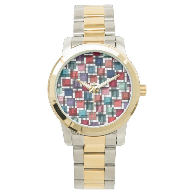 アールデコ正方形 腕時計 (正面)