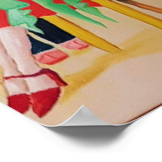 アールデコ油絵 ポスター (角)