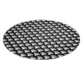 アールデコ波パターン – 白黒 カッティングボード (角)