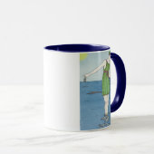 アールデコ泳ぐ人マグ マグカップ (正面右)