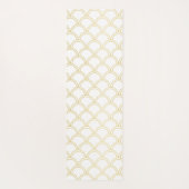 アールデコ海ウェーブパッテン金ゴールドグリッターシーホース ヨガマット (裏面)