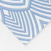 アールデコ淡い青い魚のタンモノはかりで測グラム名 フリースブランケット (角)